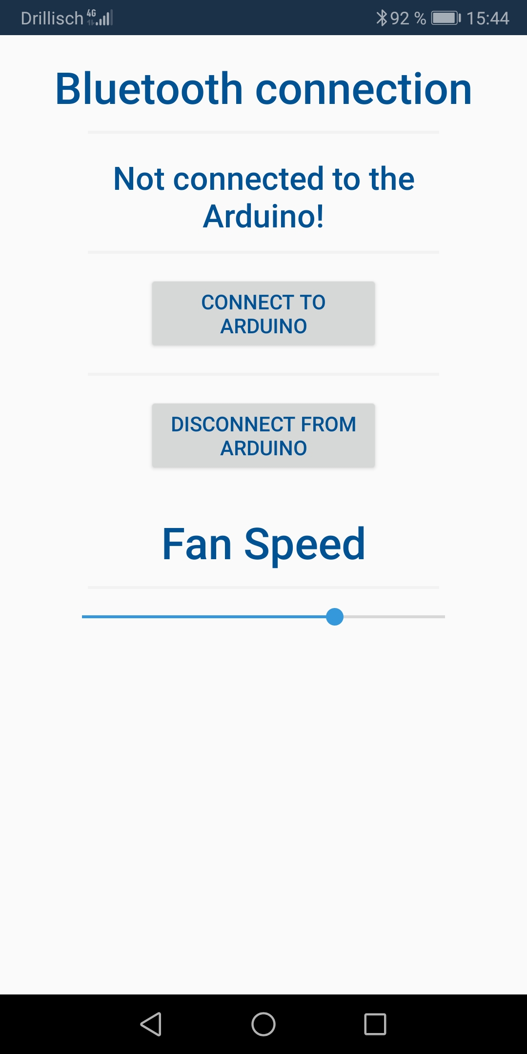 Android Bluetooth classic App for Arduino fan controller ᐅ Full source code