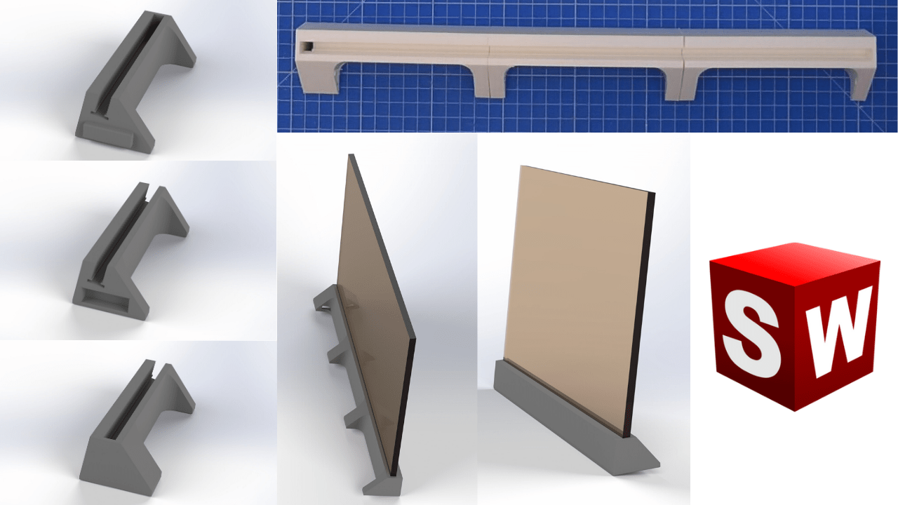 SolidWorks Tutorial stand Design and 3D print a stand with LED