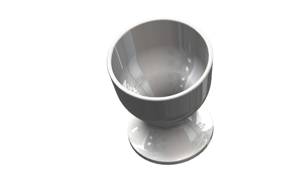 How to use SolidWorks revolved Boss / Base feature egg cup stl 3d print
