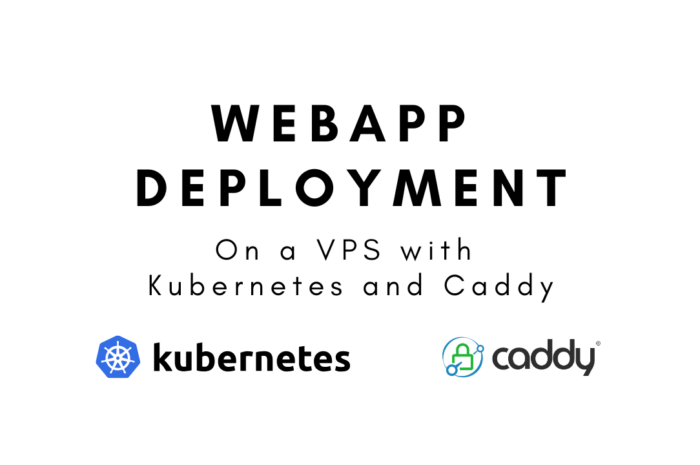 Deployment of a WebApp with Kubernetes and Caddy